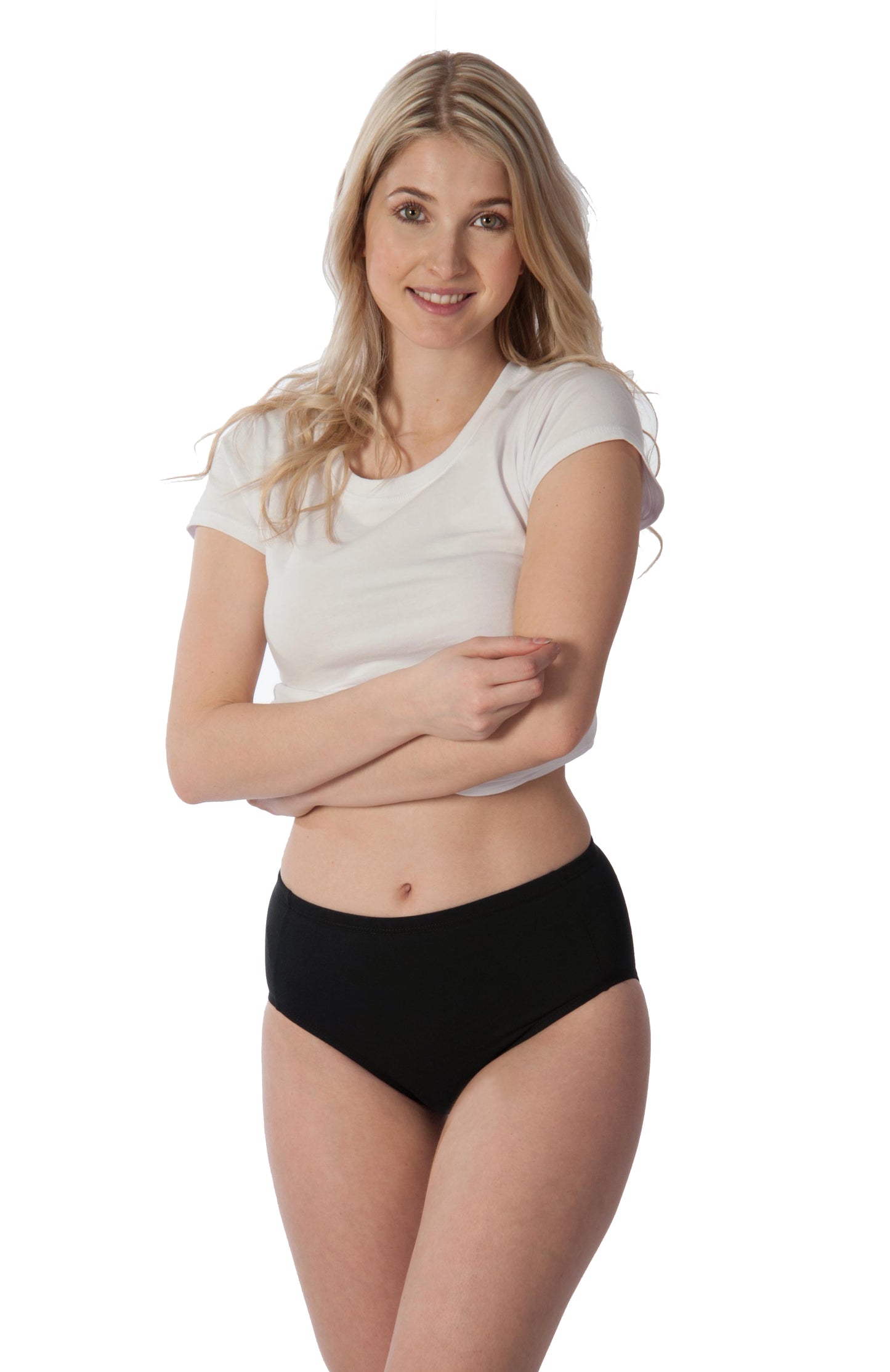 Culottes taille haute en coton et élasthanne pour femme (Lot de 4)