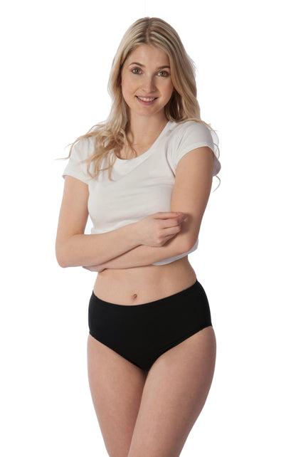Culottes taille haute en coton et élasthanne pour femme (Lot de 4)