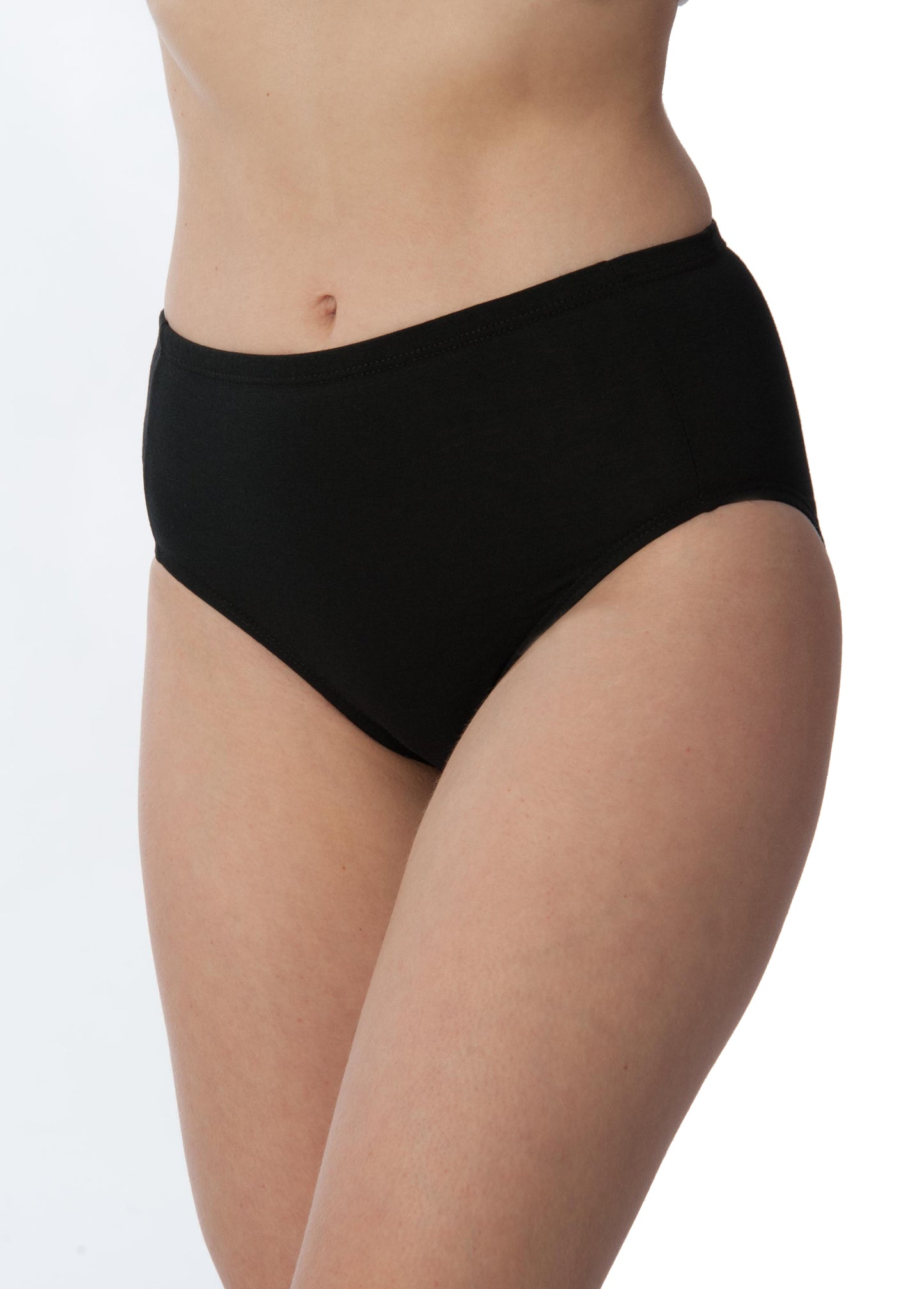 Culottes taille haute en coton et élasthanne pour femme (Lot de 4)
