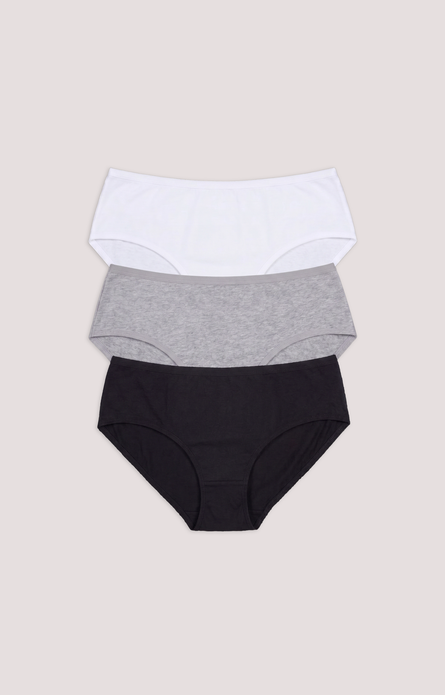 Culottes taille haute en coton et élasthanne pour femme (Lot de 4)