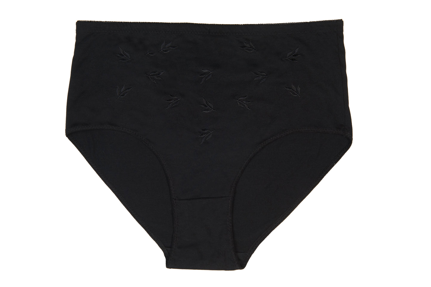 Plus Size Women’s Soft Embroidered Full Briefs 3-Pack