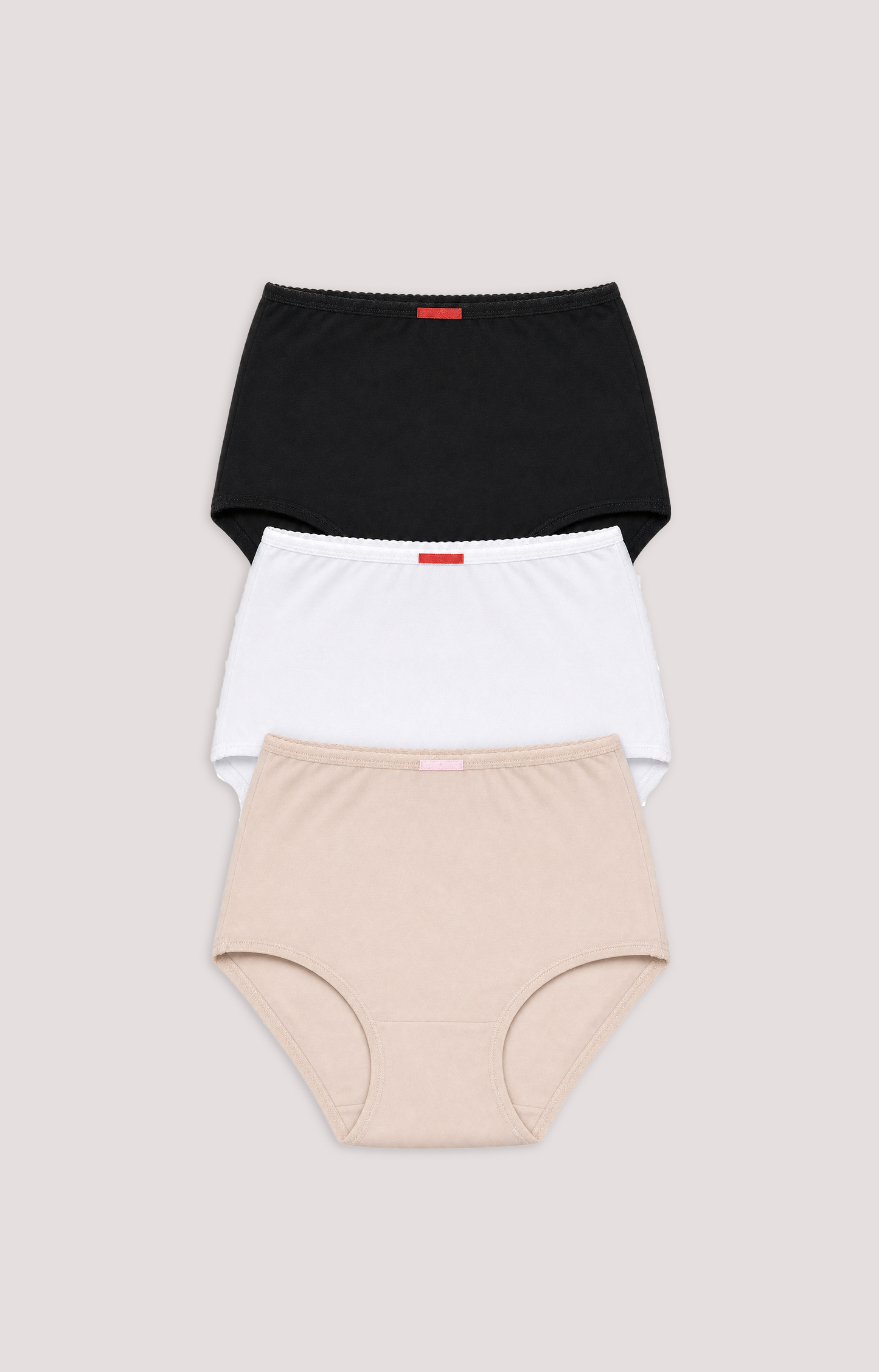 Culottes gainantes en coton taille plus pour femmes (lot de 3)