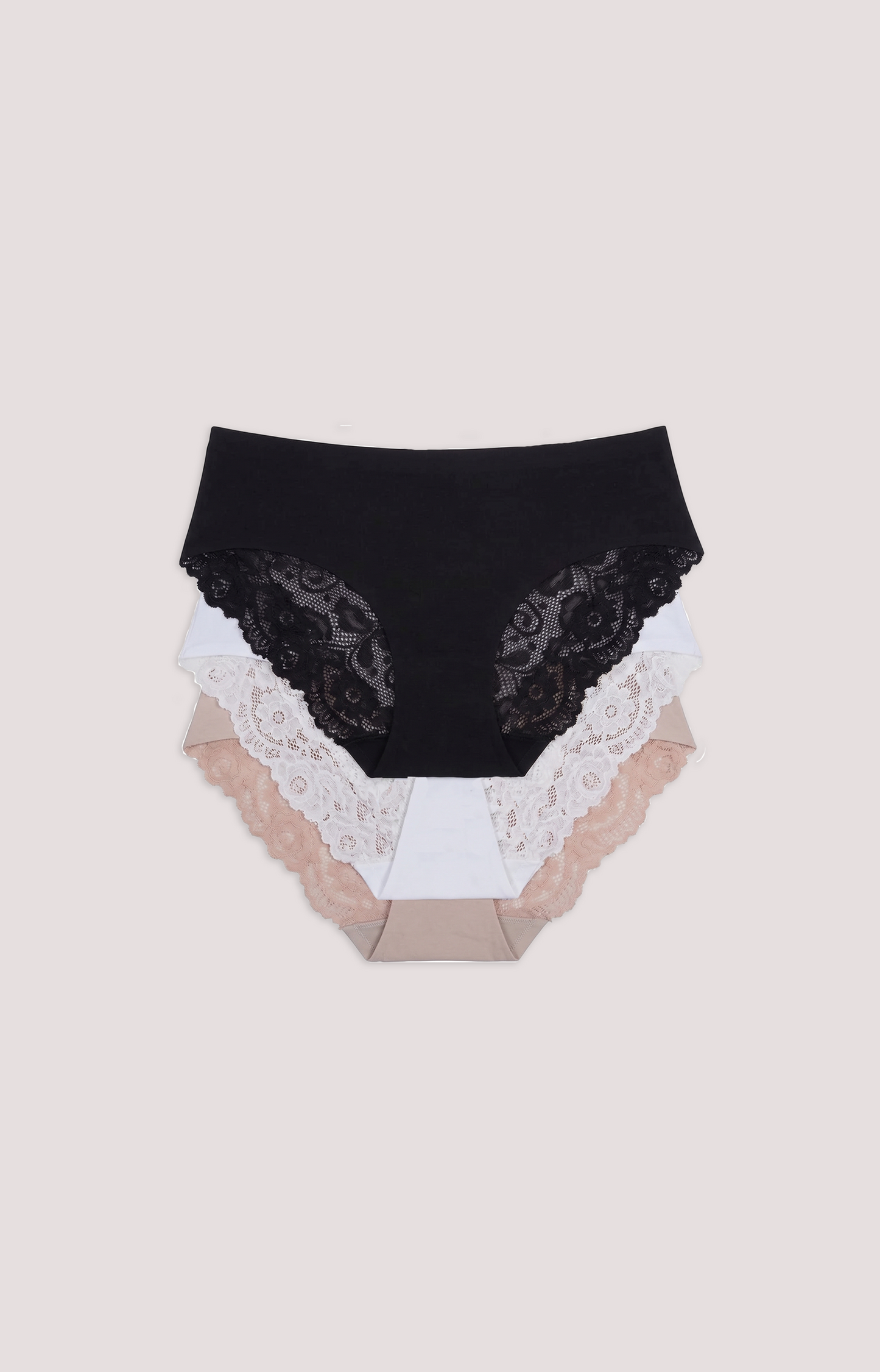 Lace Back Bikini Briefs for Women (3-Pack)