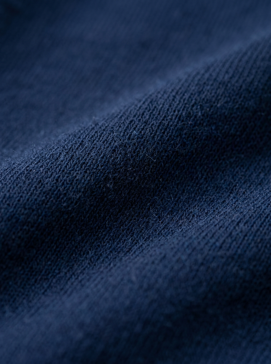 Close-up of blue fabric texture