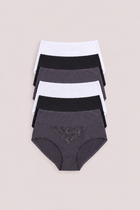 Full Briefs for Women with Broderie | 8-Pack
