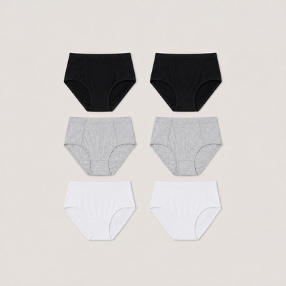 Women’s Cotton-Stretch High-Cut Bikini Briefs, 6-Pack