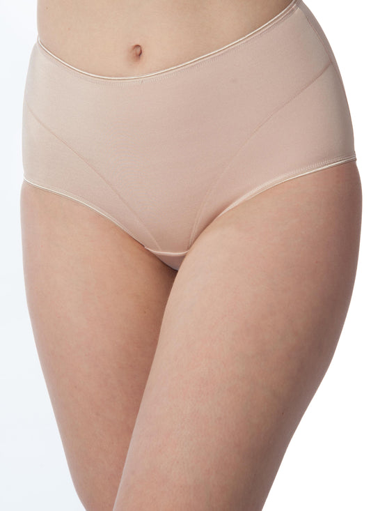 Joseph Rufina women’s silky microfiber high cut brief in natural beige