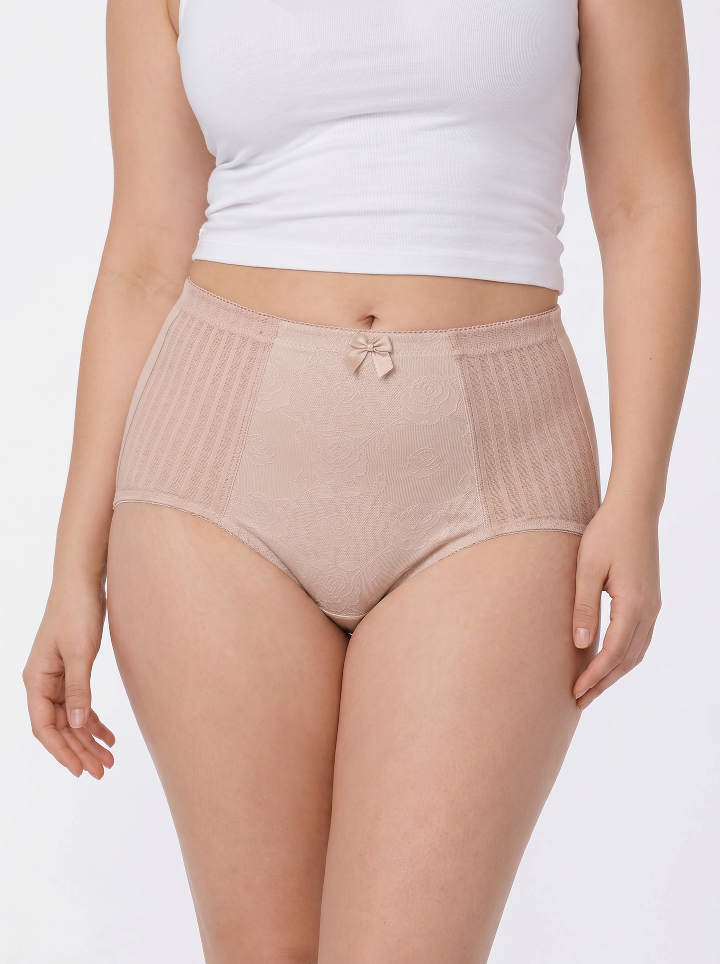 Plus Size Full Brief Cotton Spandex Panties for Women (2-Pack)