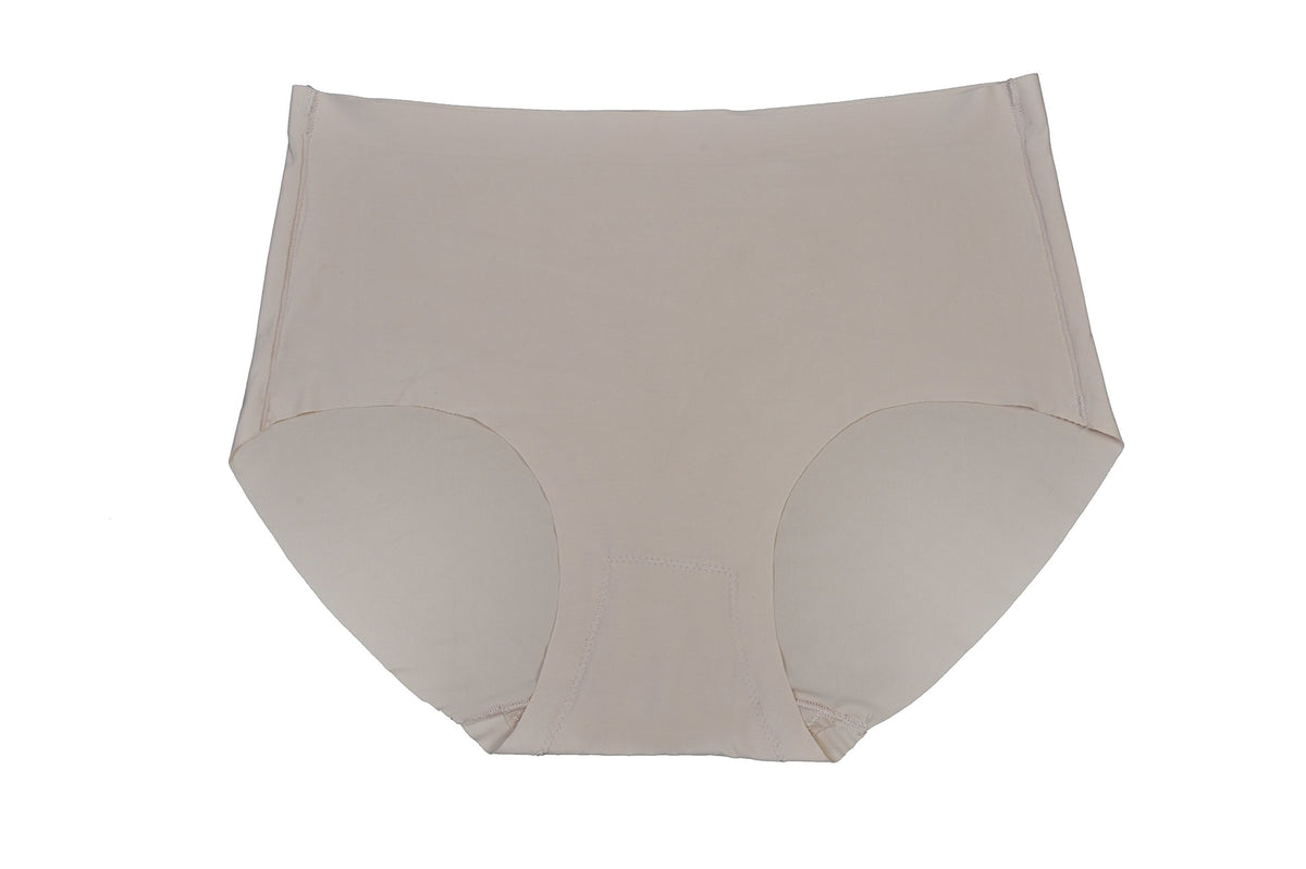 Women’s Seamless No Show Thongs front view natural