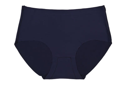 Women’s Seamless No Show Thongs front view navy
