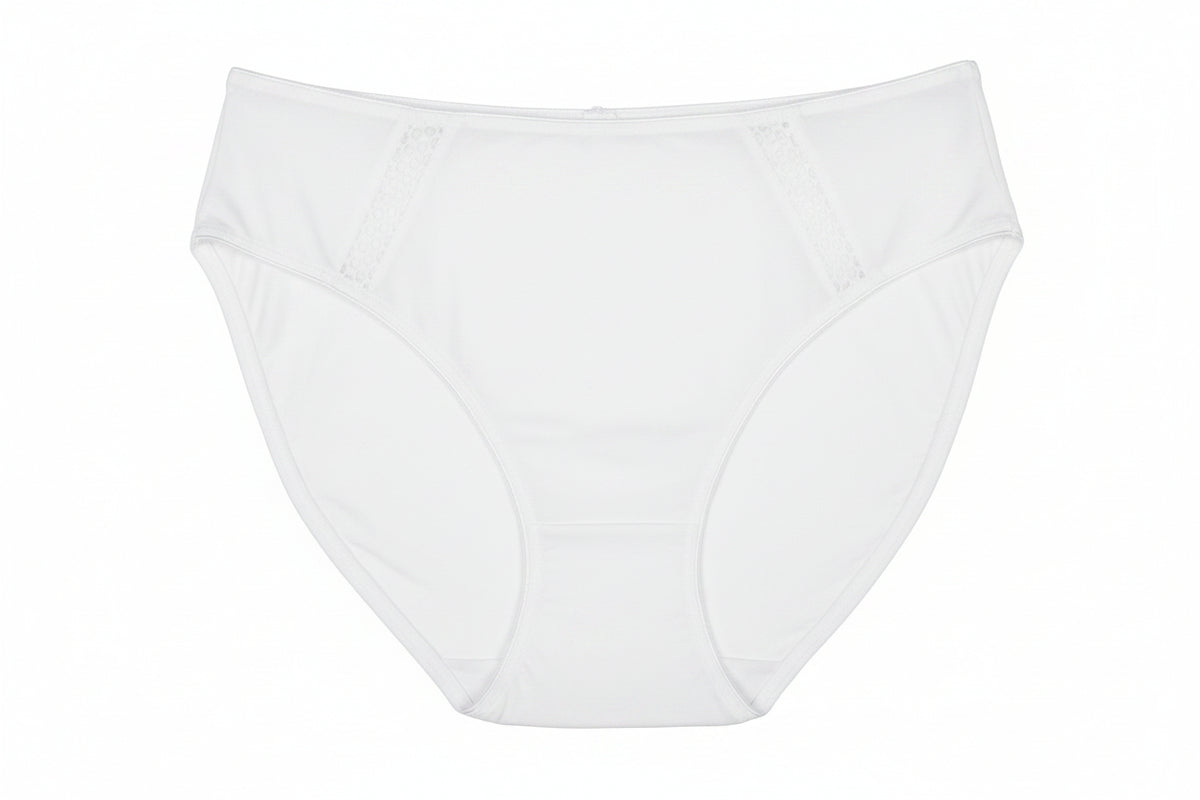 whitewomen's underwear on a white background