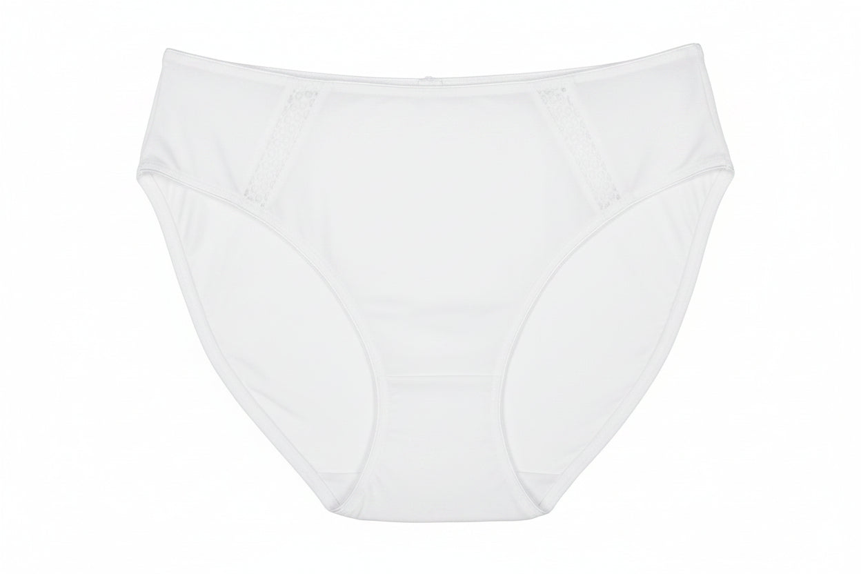 whitewomen's underwear on a white background