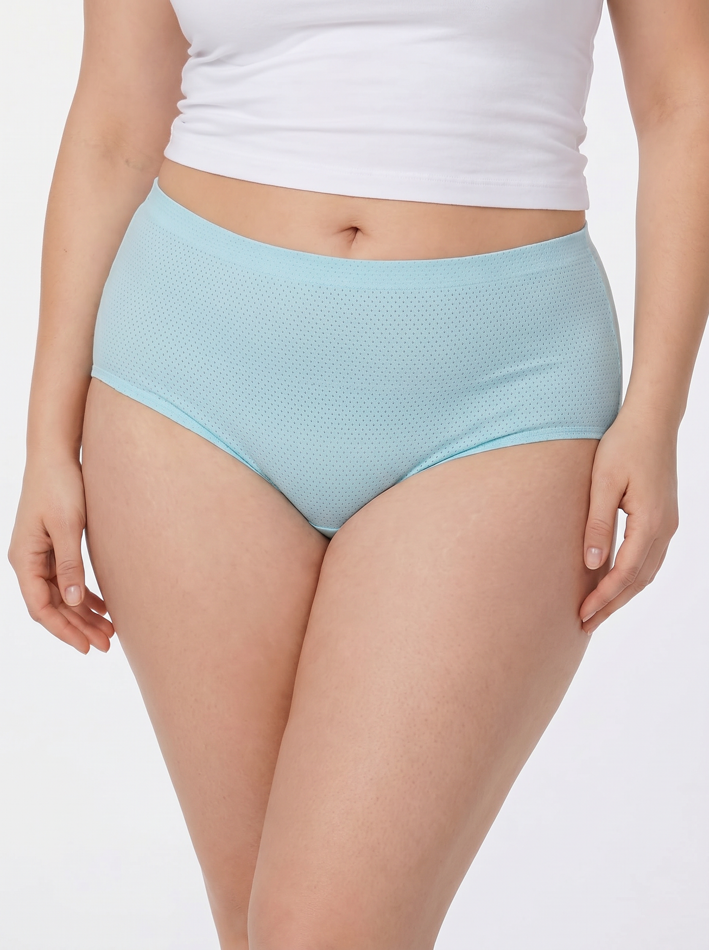 Rufina Women's Seamless Laser Cut Full Brief Panties | Soft Microfiber No-Pinch Comfort Underwear | 4 Pack