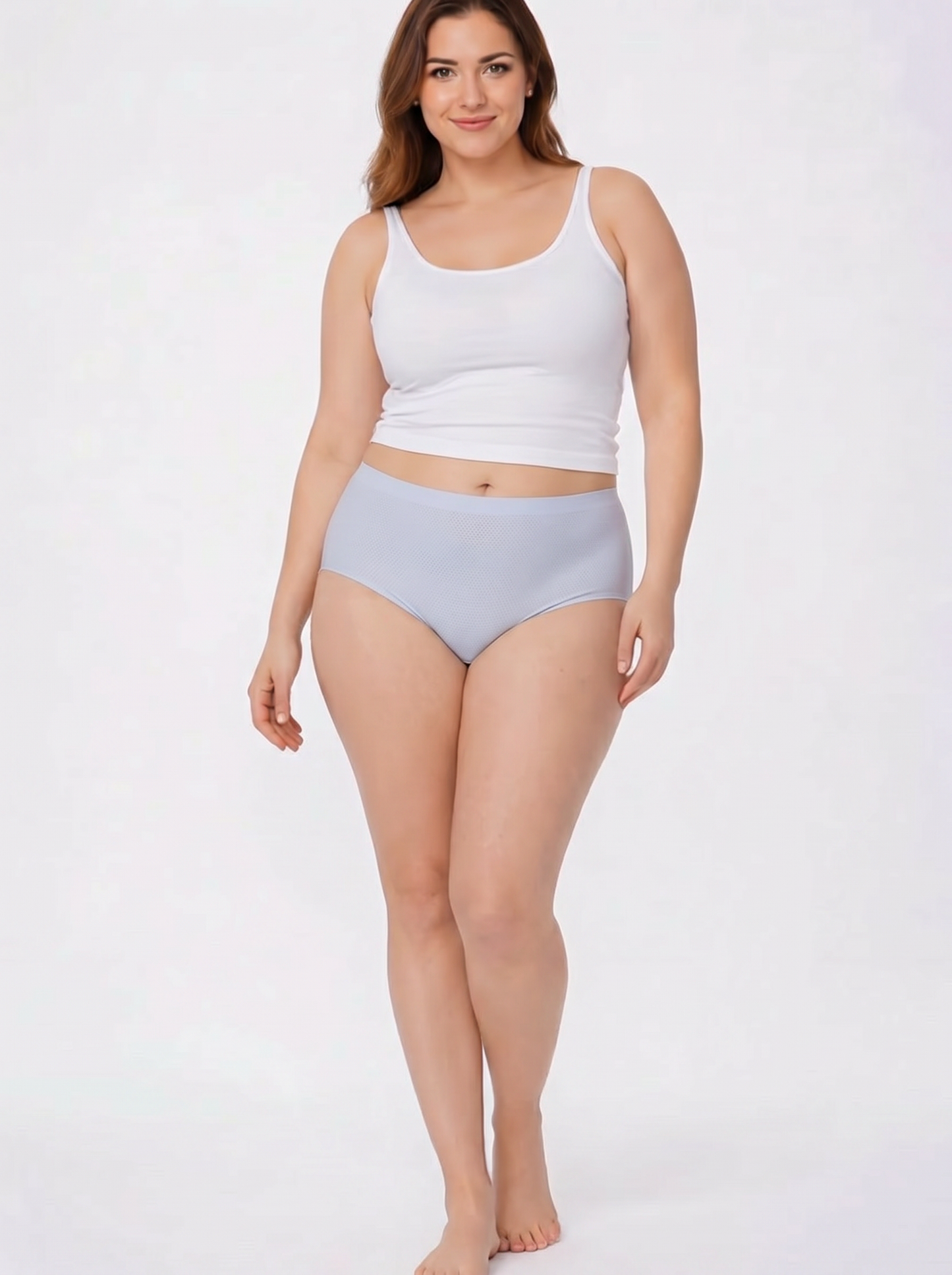 Rufina Women's Seamless Laser Cut Full Brief Panties | Soft Microfiber No-Pinch Comfort Underwear | 4 Pack