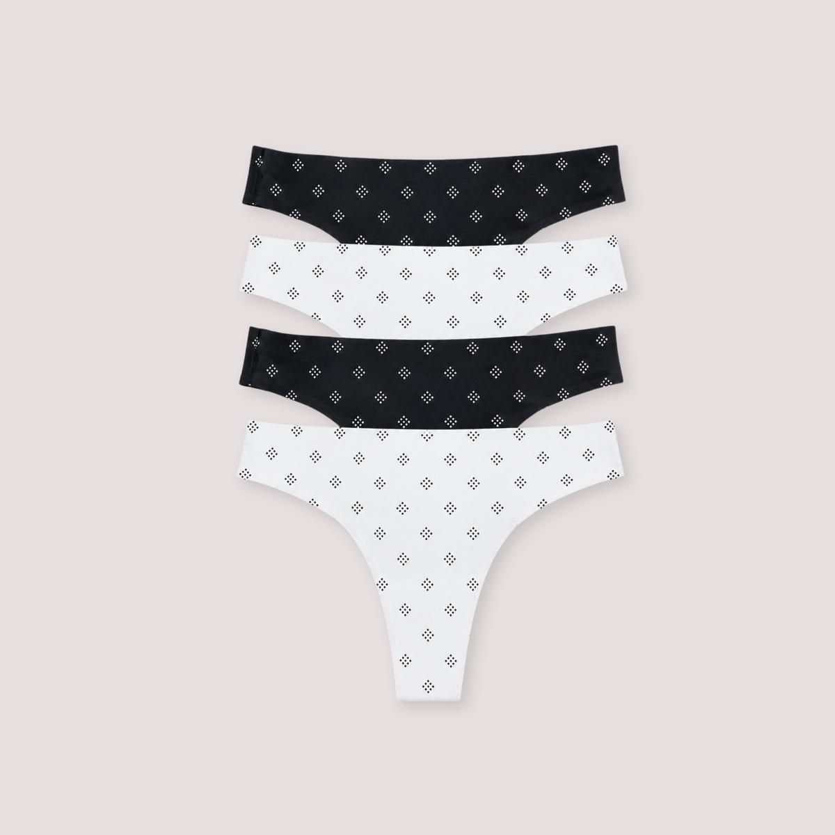 Women’s High-Cut Thong Underwear, 4-Pack
