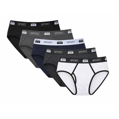 Rufina Man Sport Briefs – Ultra Soft Breathable Men's Brief Underwear (4-Pack)