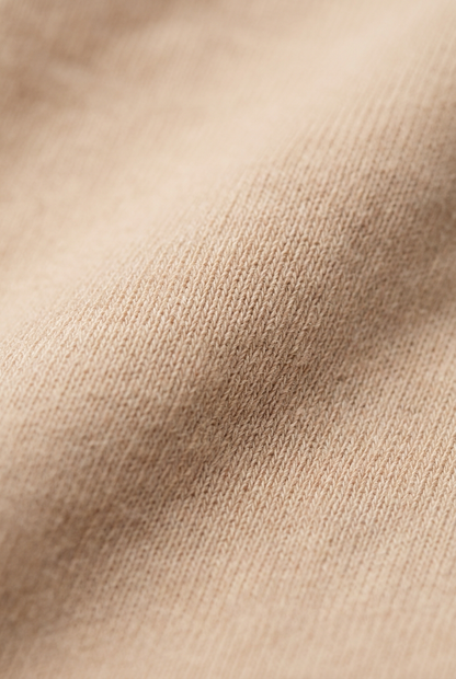 Close-up of beige fabric texture