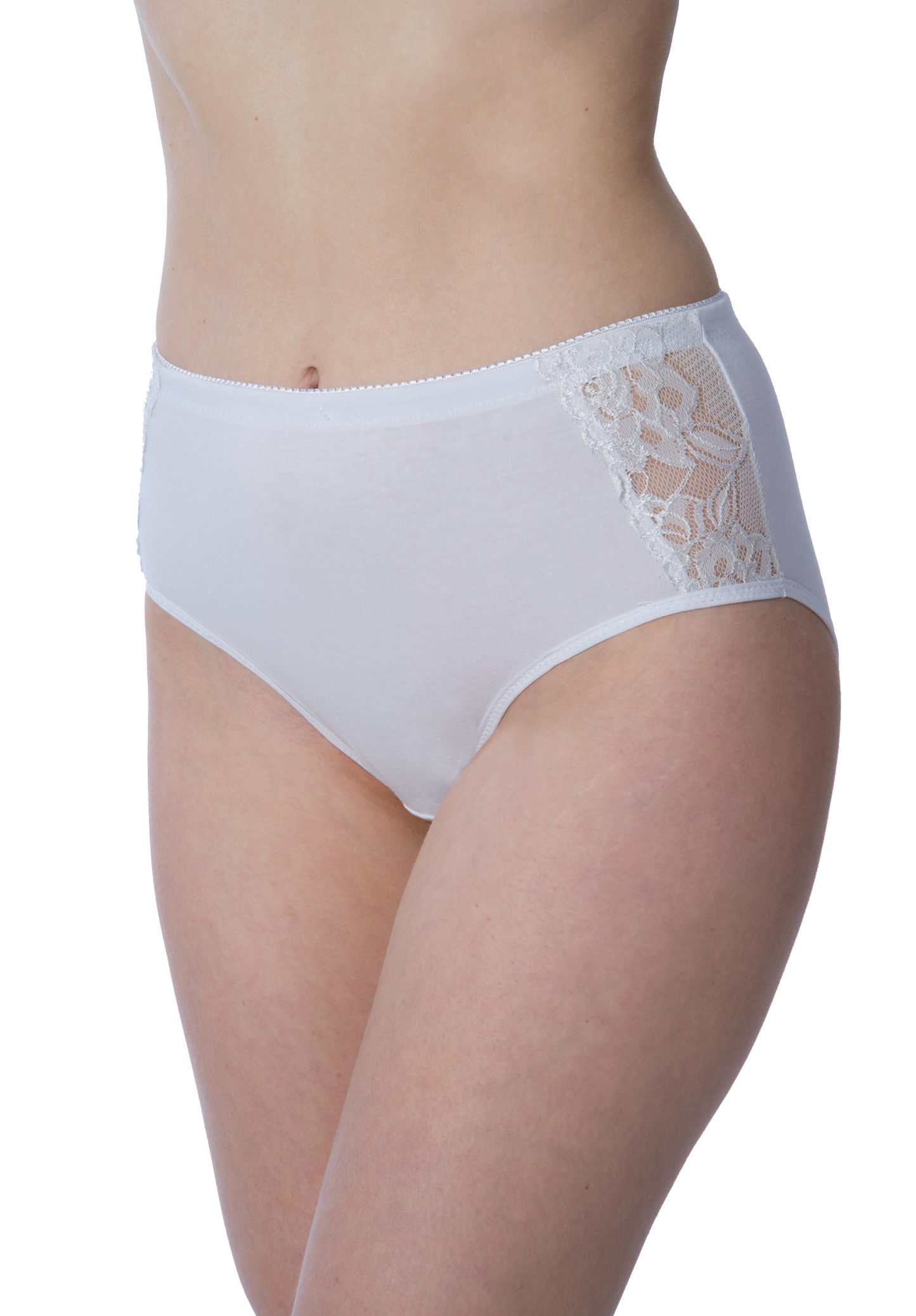 Plus Size Full Coverage Lace Briefs for Women (3-Pack)