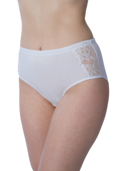 Plus Size Full Coverage Lace Briefs for Women (3-Pack)