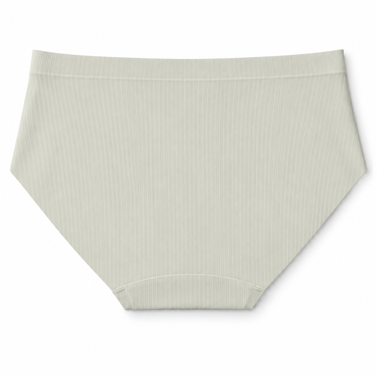 Joseph Rufina women’s seamless ribbed laser-cut briefs in green, back view