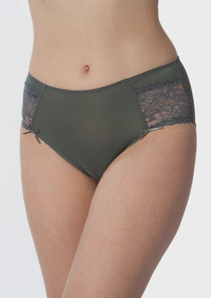 Culotte en microfibre et dentelle pour femme (lot de 3)