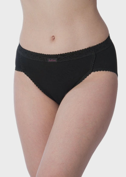 Culottes de bikini taille haute pour femme en coton stretch (lot de 6)