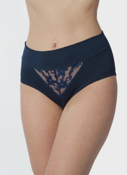 Culottes hautes pour femme avec broderie (lot de 4)