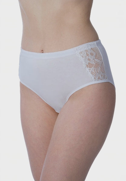 Plus Size Full Coverage Lace Briefs for Women (3-Pack)