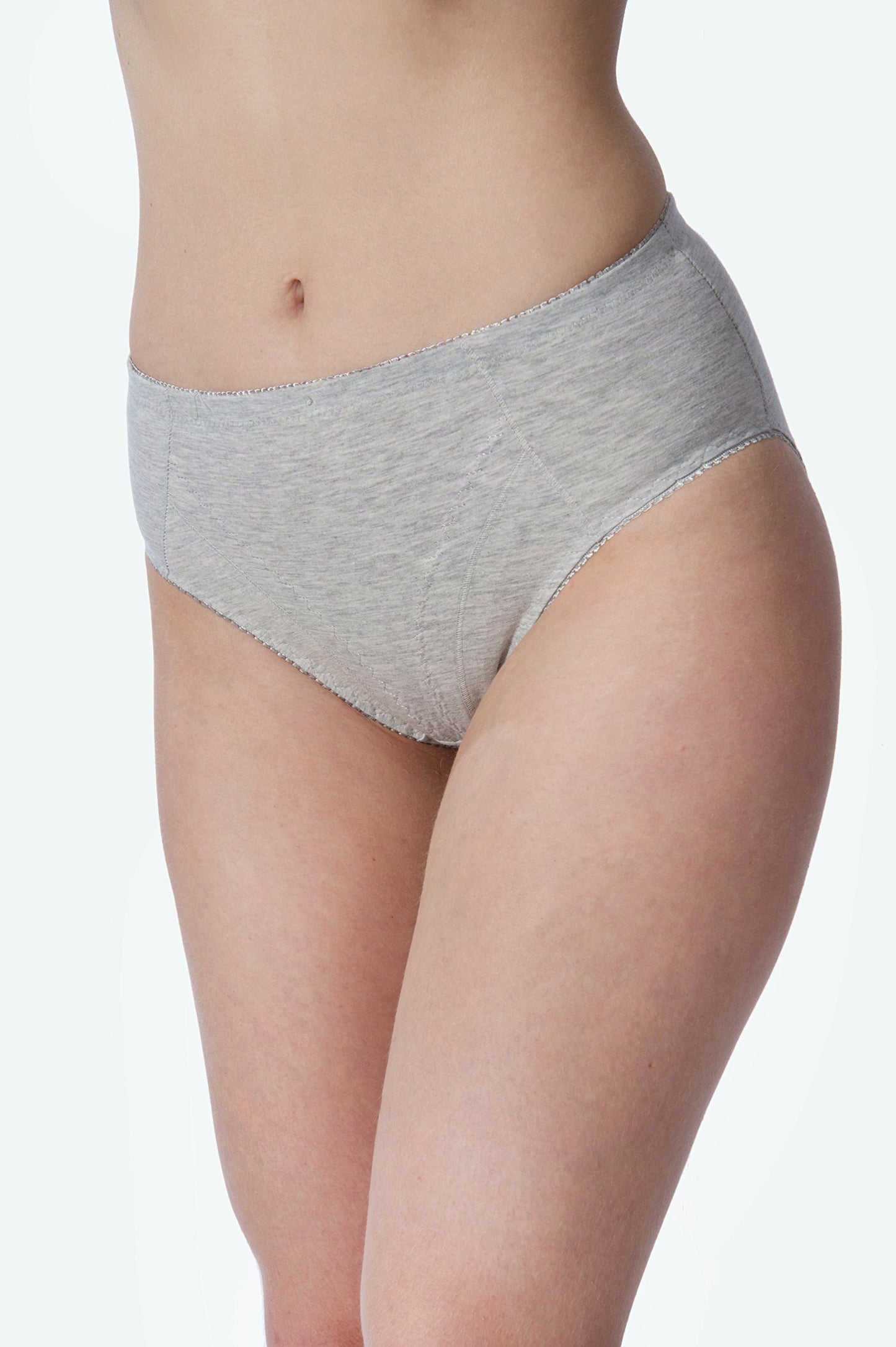 Women’s Cotton-Stretch High-Cut Bikini Briefs, 6-Pack
