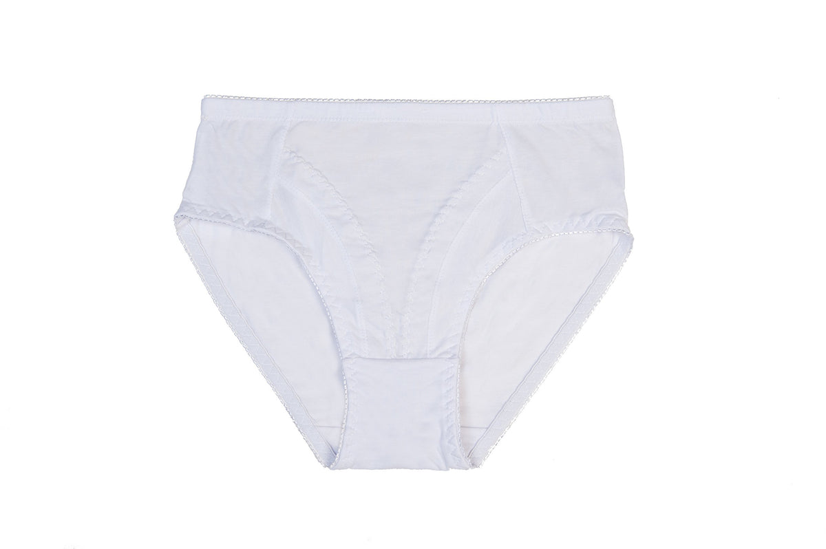 Women’s Cotton-Stretch High-Cut Bikini Briefs, 6-Pack