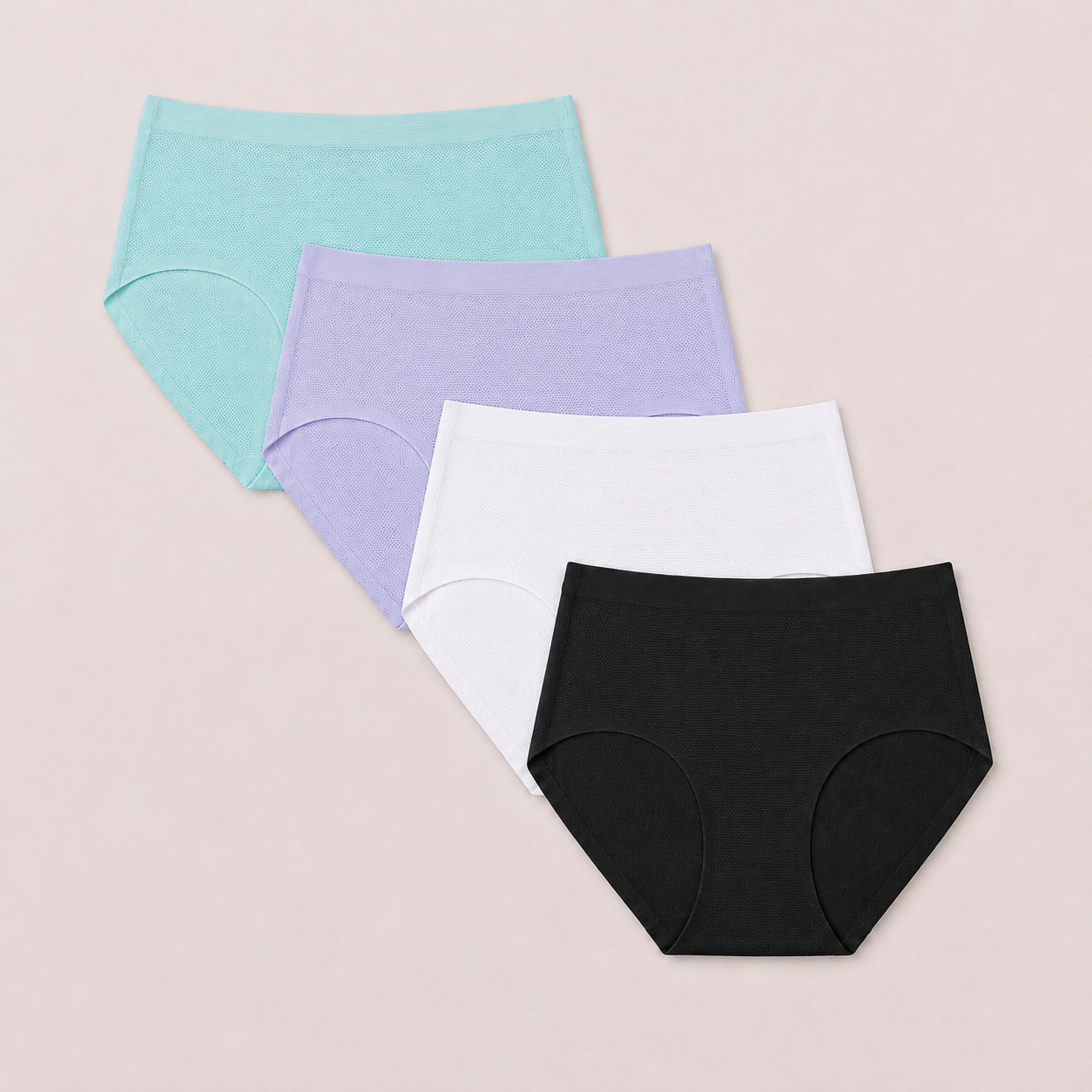 Women’s Seamless Laser Cut Full Briefs 4-Pack