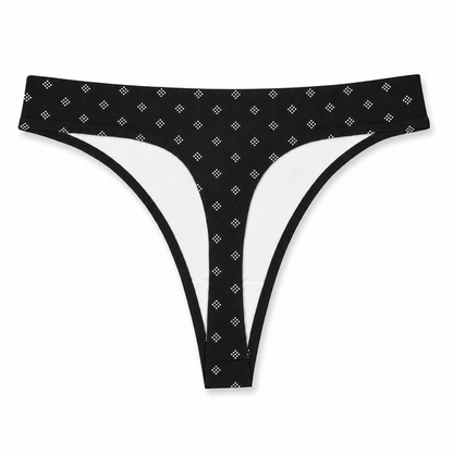 Women’s High-Cut Thong Underwear, 4-Pack